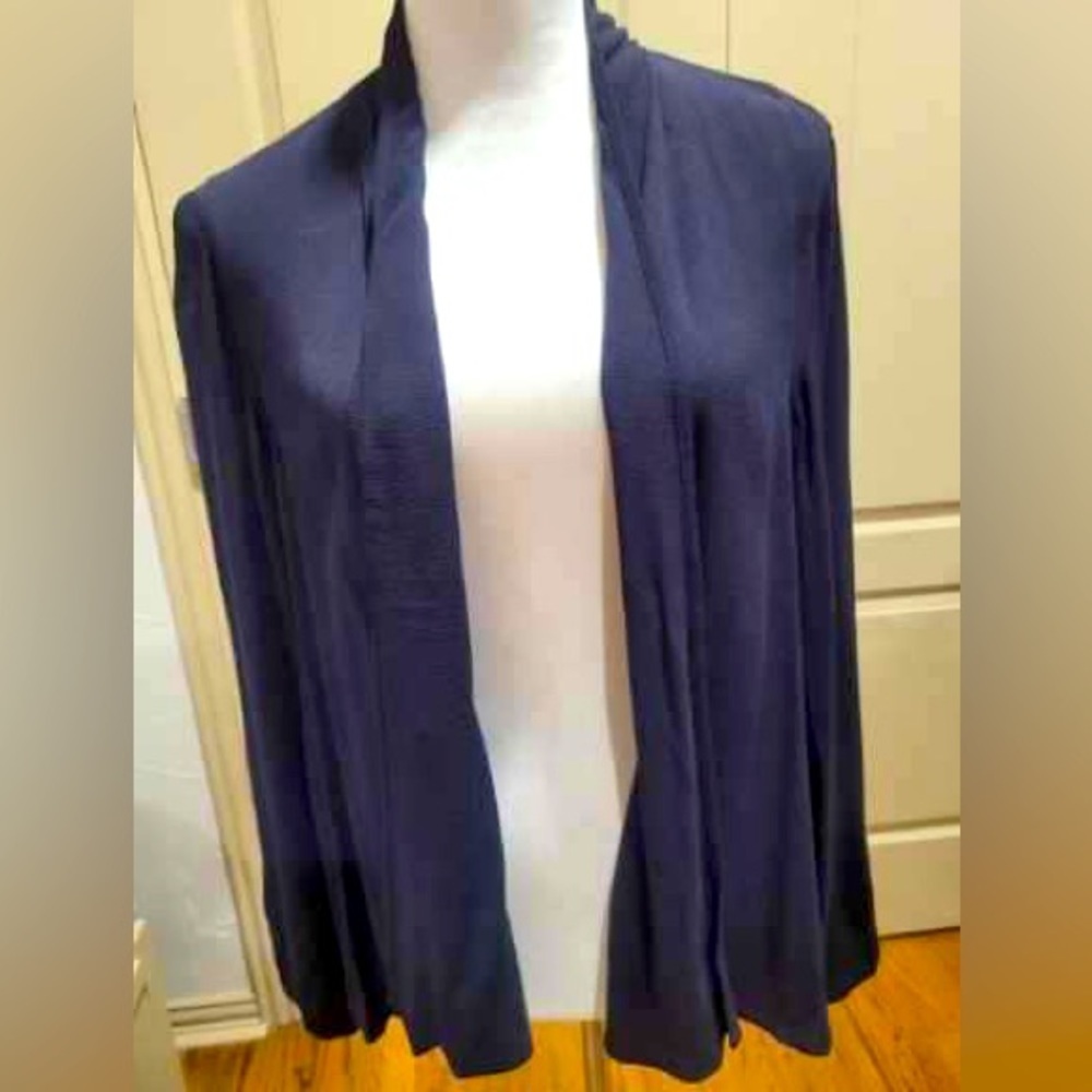 NWOT Eileen Fisher 100% Rayon Open Cardigan Size L